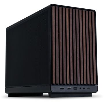 Lian-Li A3-mATX-WD Mini Tower Chassis, Black Wood