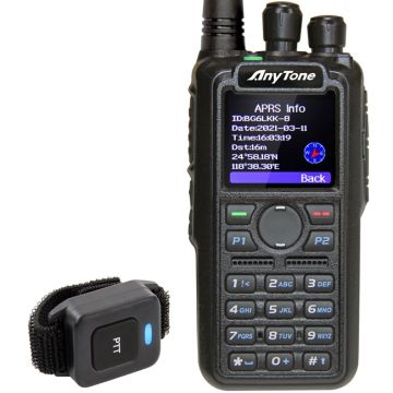 Anytone AT-D878UVII Plus Digital DMR Dual-band Handheld Commercial Radio with GPS, APRS RX/TX and Bluetooth