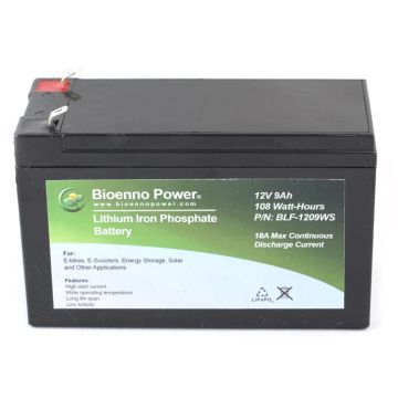 Bioenno Power LiFePO4 Battery BLF-1209WS