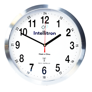 Intellitron CK-0153 14in Radio Control Atomic Wall Clock