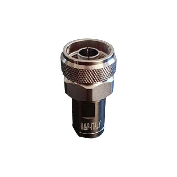 Messi and Paoloni Connector for 5mm Coax, N-Male, Single, Solder