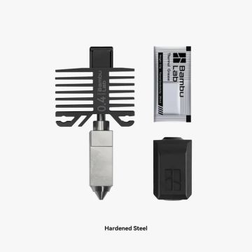 Bambu Lab FAH001 Complete Hotend Assembly with Hardened Steel Nozzle - 0.4mm for X1C