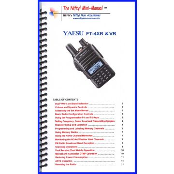 Nifty Manual FT4XR/VR