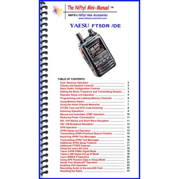 Nifty Yaesu FT5DR Mini-Manual