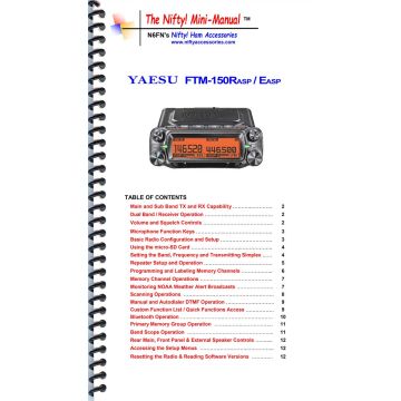 Nifty Yaesu FTM-150RASP Mini-Manual