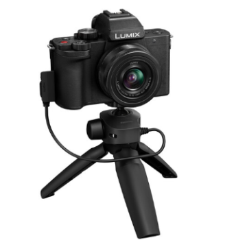 Panasonic Lumix G100D Mirrorless Camera with 12-32mm f3.5-5.6 Lens and Tripod Grip