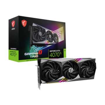 MSI NVIDIA GeForce RTX 4070 Ti GAMING X TRIO 12G Graphics Card - G407TGXT12