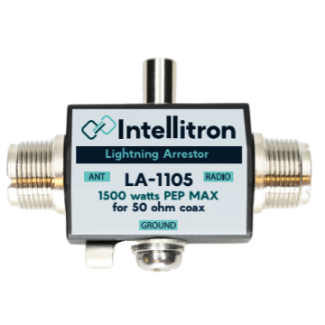 Intellitron LA-1105 Lightning Arrestor 1500w 50 Ohm DC-1000MHz SO239
