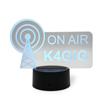 Personalized Laser Etched LED "ON AIR" Desk Lamp