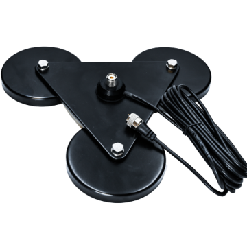 Intellitron MM-2106S 5in Tri-Magnet Mount with SO239 Connector with 17ft coax PL259