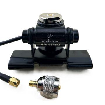 Intellitron MM-4345M 2-Axis Lip Mount with NMO Connector and 17ft Coax Kit