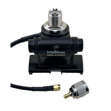 Intellitron MM-4345S 2-Axis Lip Mount with SO-239 Connector and 17ft Coax Kit