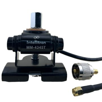 Intellitron MM-4345T 2-Axis Lip Mount with 3/8-24 Connector and 17ft Coax Kit