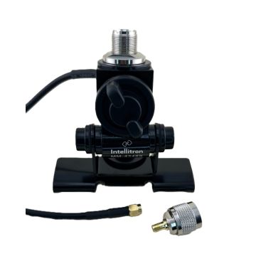 Intellitron MM-4348S 3-Axis Lip Mount with SO-239 Connector and 17ft Coax Kit