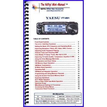Yaesu FT-891 Nifty Mini-Manual
