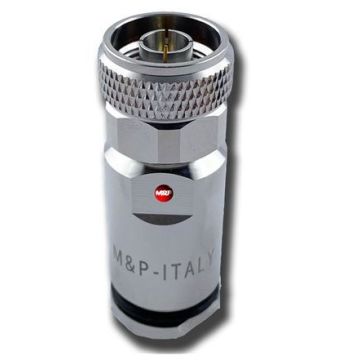 M&P N-Male Solder Enhanced Connector for 7mm Coax 2-pack