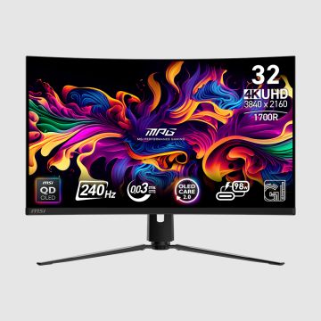 MSI MPG 321CURX QD-OLED 4K UHD 32in 240Hz Curved Gaming Monitor
