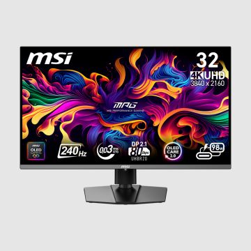 MSI MPG 322URX QD-OLED 4K UHD 32in 240Hz Flat Gaming Monitor