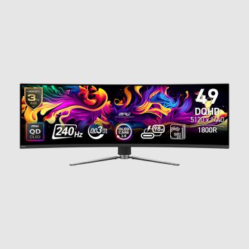 MSI MPG 491CQPX QD-OLED DQHD 49in 240Hz Curved Gaming Monitor