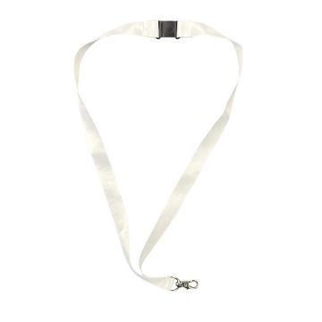 White 7/8" x 36" Break-Away Lanyard