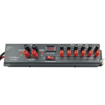 Intellitron PDC-3208D 35A DC Power Hub, 8 Outlets, Digital Display, ON/Off Switch