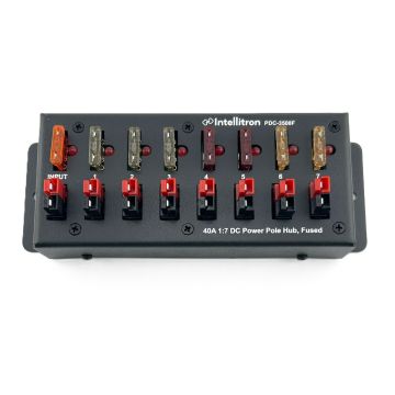 Intellitron PDC-3508F 40A 1:7 DC Power Pole Hub, Fused