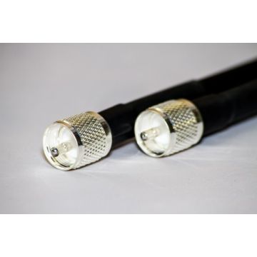 ABR400-Ultra Flex 3ft RG8 Coax Jumper w/ PL259 Ends - 25400F-PL-3