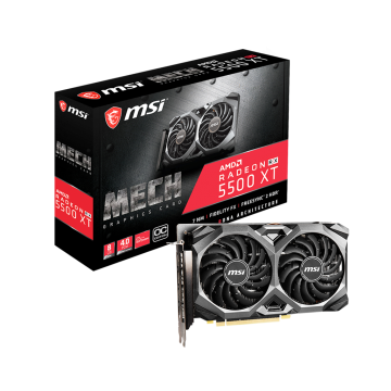 MSI Radeon RX 5500 XT MECH 8G OC GPU R5500XTM8C