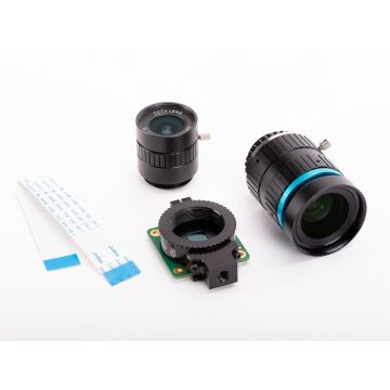 Raspberry Pi HQ Camera Kit with Telescopic and Wide Angle Lens - 