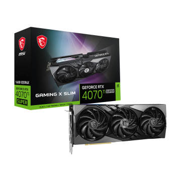 MSI NVIDIA GeForce RTX 4070 Ti Super GAMING X SLIM - G407TS16GXS