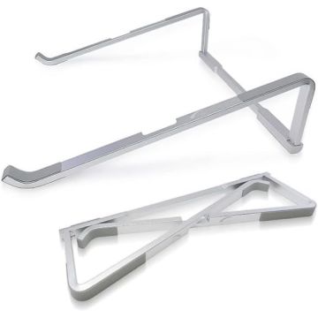 RapdiX Foldable Laptop Stand, Silver - RX-LAPSTB1