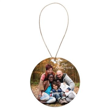 Customizable 2 1/2in Round Ceramic Ornament