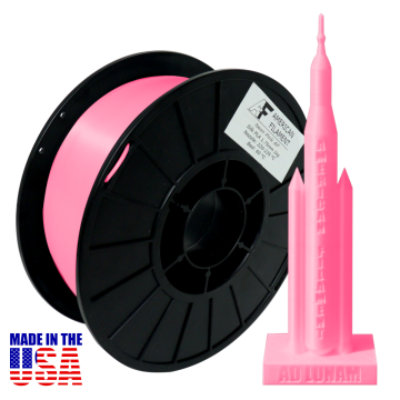American Filament Silk PLA 1.75mm, 1kg Spool, Neon Pink Silk