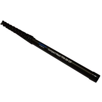 20 Foot Premium Compact Carbon Fiber Mast - TFA20-CF