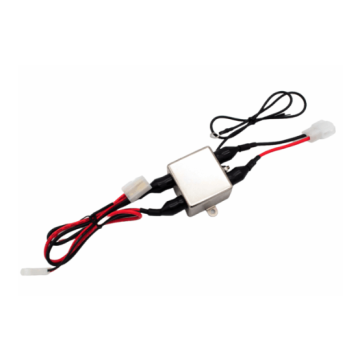 DC Inline Alternator Noise Filter with OEM Style Connectors for VHF/UHF Mobile Radios