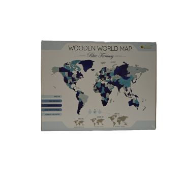 World Map MEDIUM BLUE Construction Kit - AV0523257
