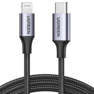 UGREEN 3.3ft MFi Braided USB-C to Lightning Cable - 70523