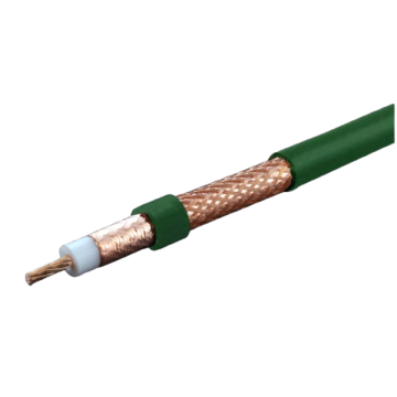 Messi and Paoloni UltraFlex 10C Green Coax Cable with PL-259 Connectors