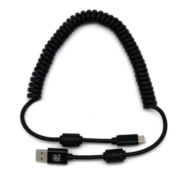Digirig Coiled USB-A to USB-C Cable