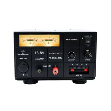 Intellitron PS-2140A-MBL 40A Linear Power Supply with Volt and Amp Meters