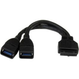 Startech USB 3.0 Internal Header Adapter - Connect 2 Devices ...
