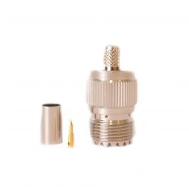 Lands Precision UHF Female SO-239 Connector for RG-8X | GigaParts.com