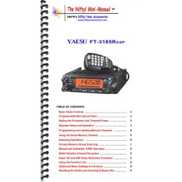 YAESU FT-4800 144&430MHz 説明書付き Nifty Mini-Manual for Yaesu FT-3185RASP - Compact Guide
