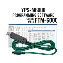 YPS-M6000 Programming Software and USB-77 cable for the Yaesu FTM-6000 radio