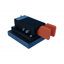 CW Morse Orange Morse Code Double Paddle Key 37-820-S