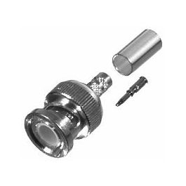 Lands Precision BNC Male Connector for RG-58 - Crimp On