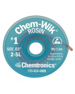 Chemtronics Chem-Wik Rosin Flux Desoldering Wick 2-25L