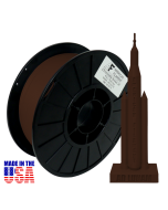 American Filament PLA 1.75mm, 1kg Spool, Chocolate Brown