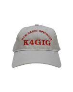 Personalized Silver 100% Cotton Twill Ball Cap