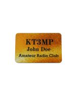 Customizable 3" x 2" Plastic Name Badge